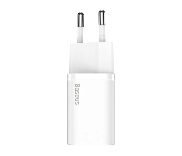 BASEUS Super Si Quick Charger (1xUSB-C, 25W) z przewodem USB-C - USB-C, 1m, biała - 1348142 - zdjęcie 2